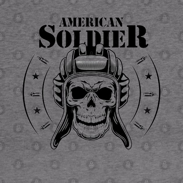 American soldier skull by DaduShop